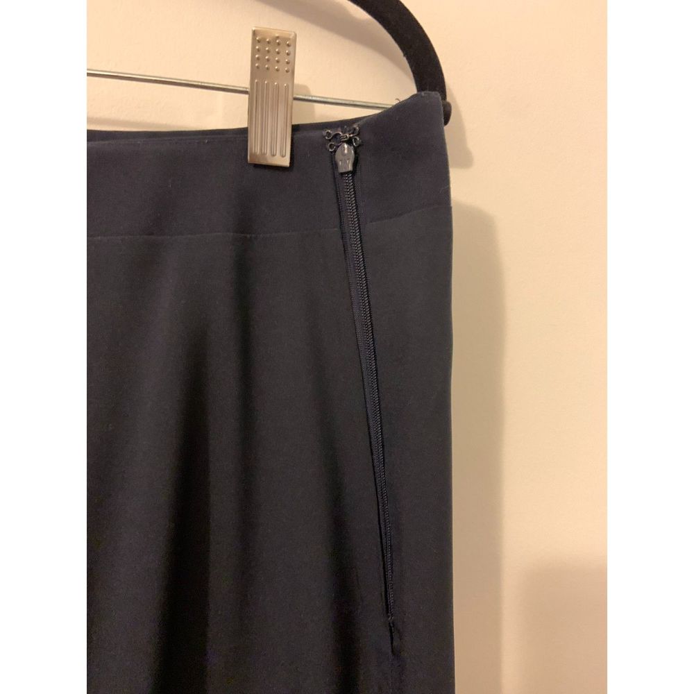 Ann Taylor Pencil Skirt Blue Size 6 Side Slit - Picture 8 of 11